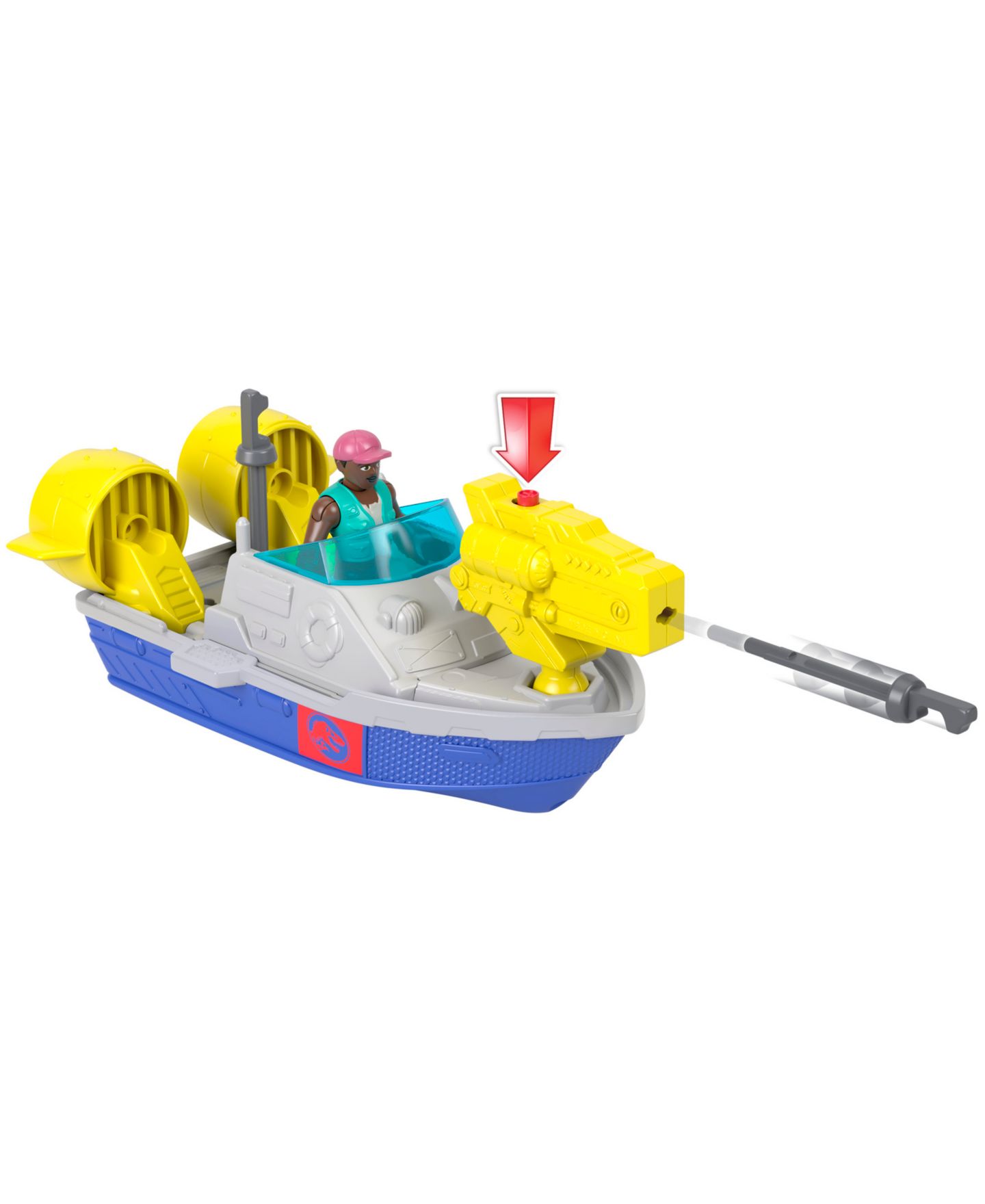 Детский игровой набор Imaginext Fisher-Price Jurassic World Rebirth Aquachomp Chase Mosasaurus Dinosaur Toy Playset — фото 4