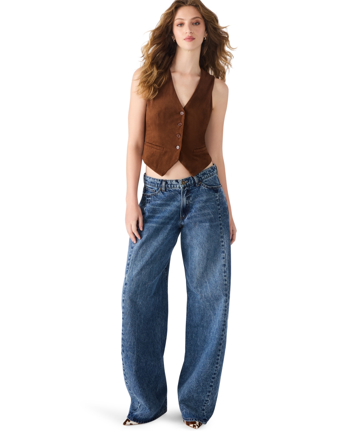 Bb Dakota Women's Sleeveless V-neck Barrett Top In Brown