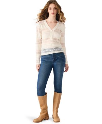 Women's Caterina V-Neck Henley Top