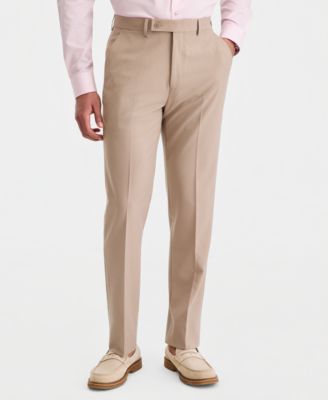 Men's Slim-Fit Solid Dress Pants