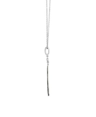 Vanilla Diamond (.04 ct. t.w.) and Nude Diamond (.21ct. t.w.) Bar Pendant Necklace in 14K Vanilla Gold