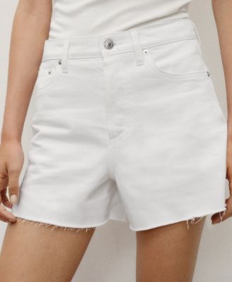 Women's Frayed Hem Denim Shorts