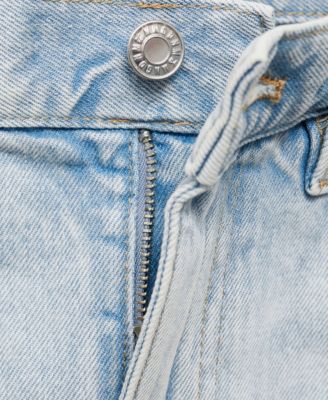 Women's Frayed Hem Denim Skirt