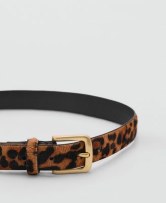 Women's Animal Print Leather Belt