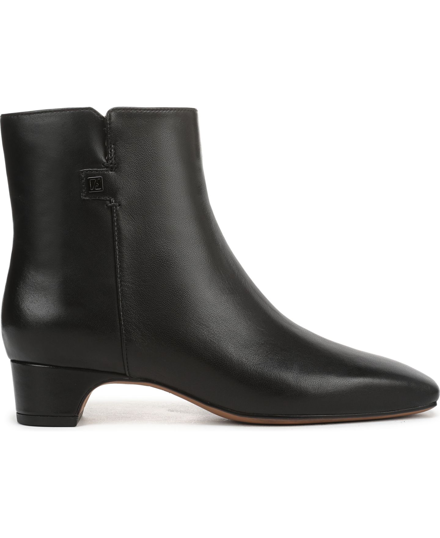 Женские ботинки Franco Sarto Luella Square Toe Zip Ankle Booties, цвет: Чёрный кожаный — фото 2