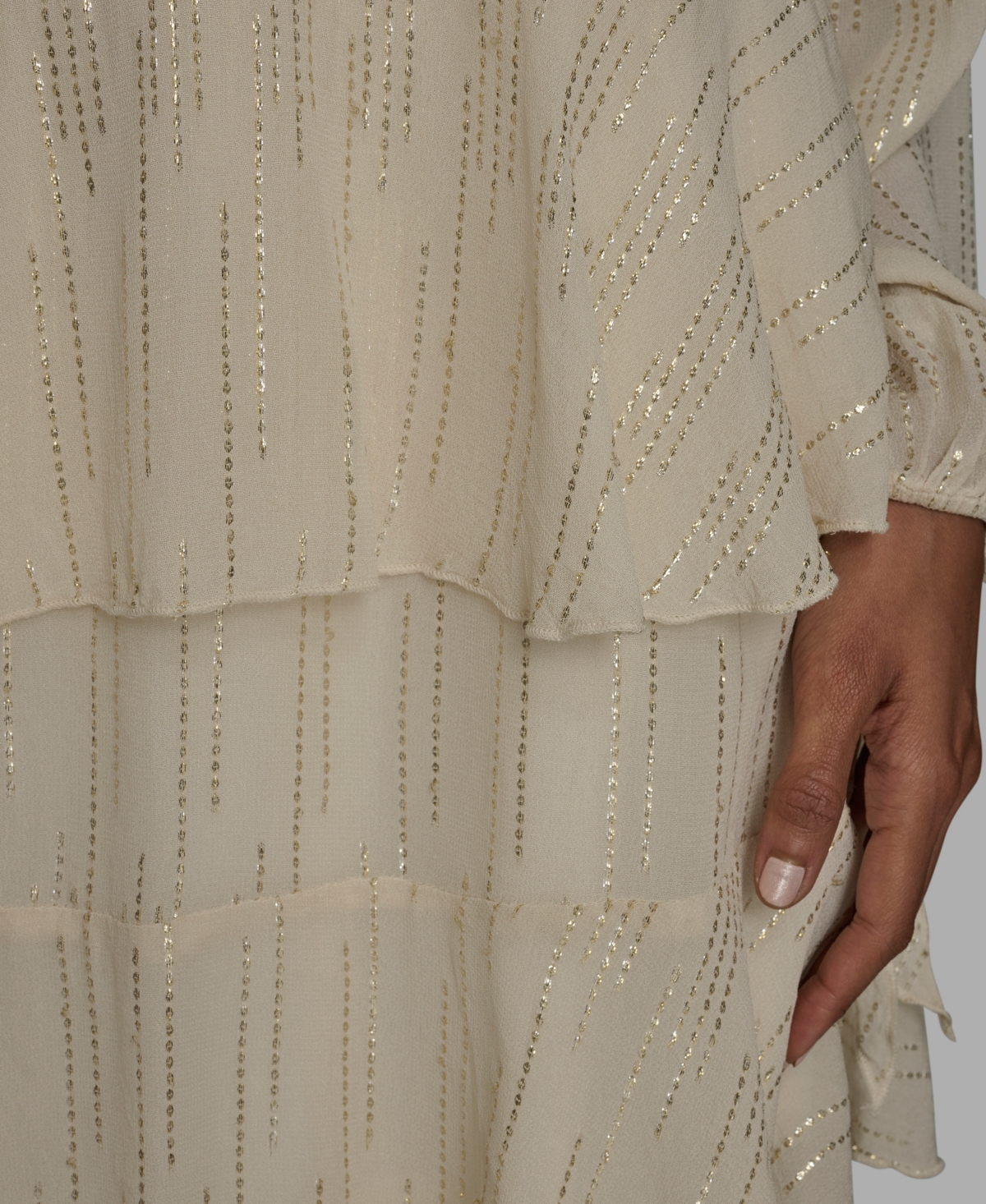 Bcbg Women's Long Sleeve Shift Dress In Neutral