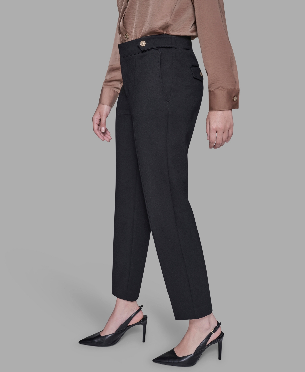 Karl Lagerfeld Women's Ankle-length Suit Pants In Black