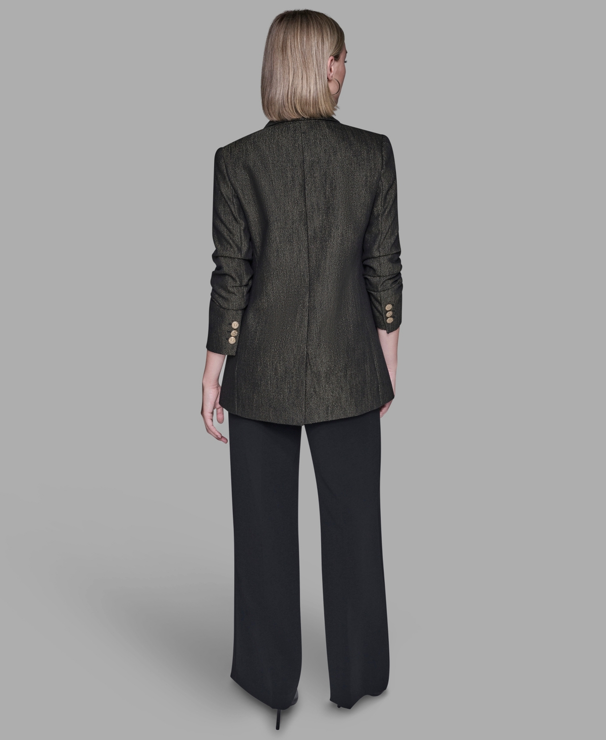Karl Lagerfeld Women's Long Sleeves Blazer In Black