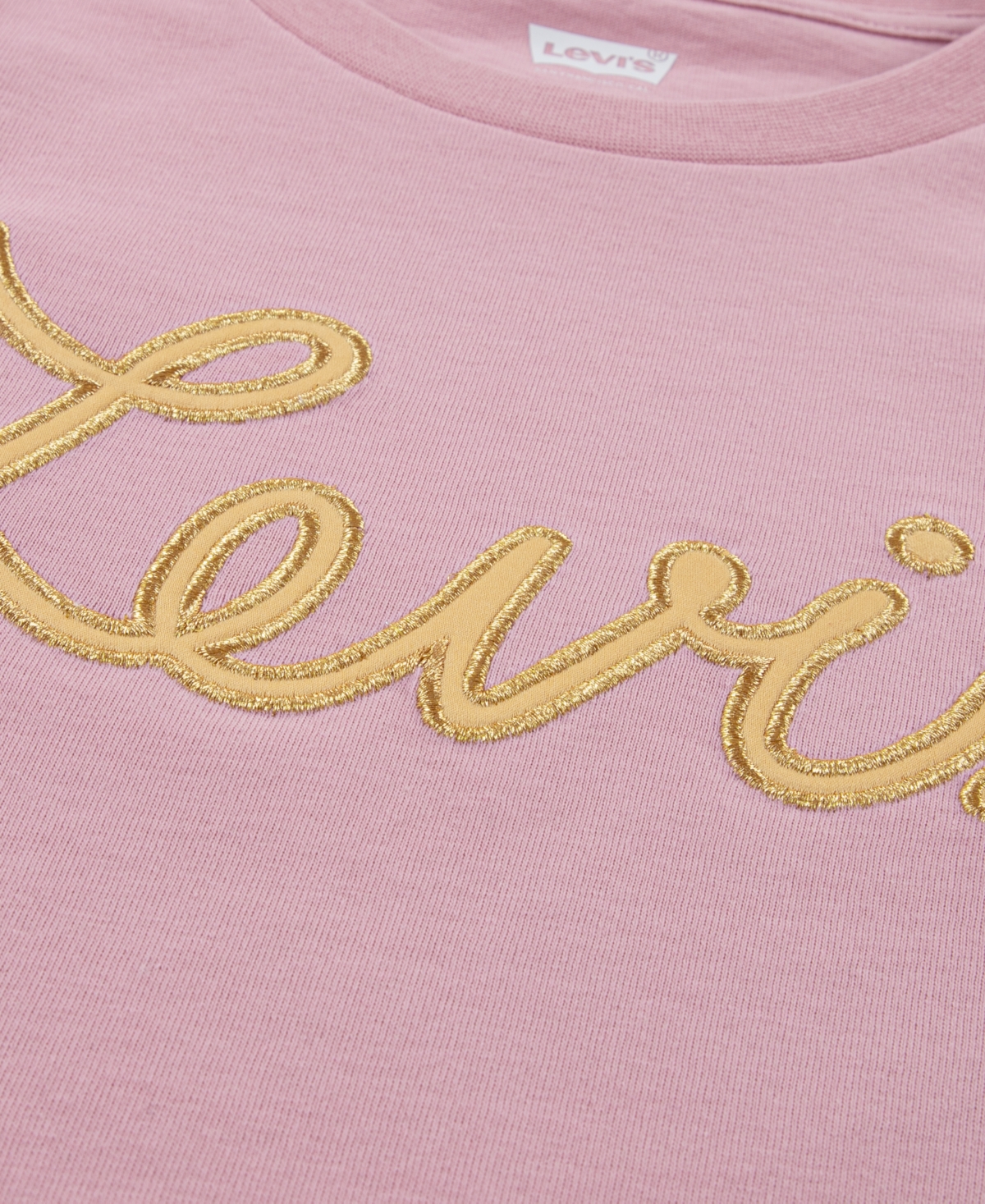 Levi's Big Girls Logo Applique Long Sleeve T-Shirt