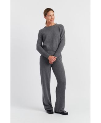 Women's Pure Cashmere Cropped Sweater