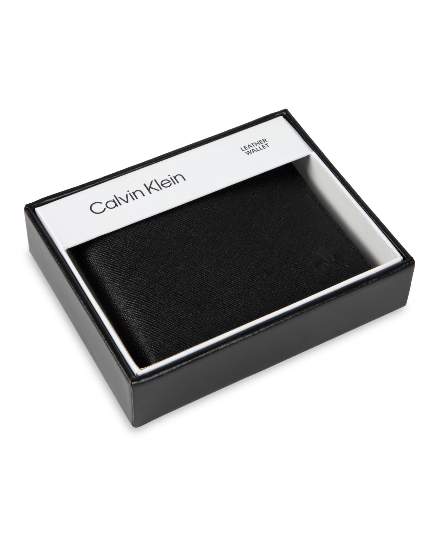 Мужской кошелёк Calvin Klein двойного сложения, защита RFID — фото 7