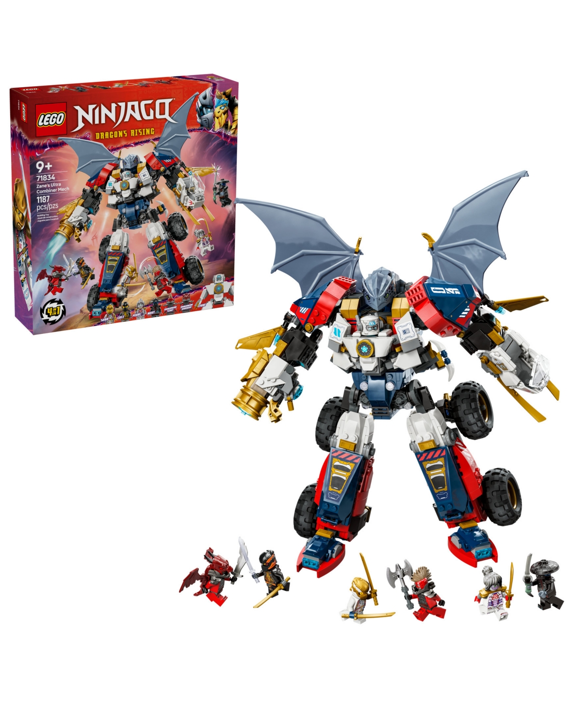 Lego Ninjago Zane's Ultra Combiner Mech Building Set In Multi
