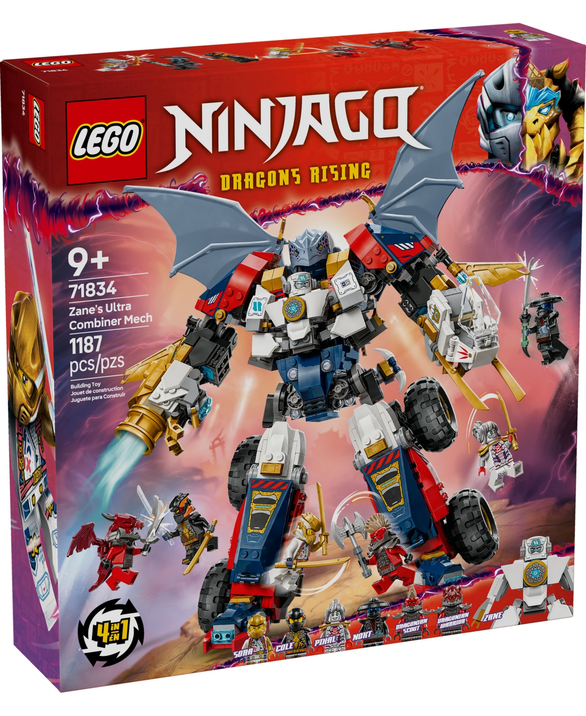 Lego Ninjago Zane's Ultra Combiner Mech Building Set In Multi