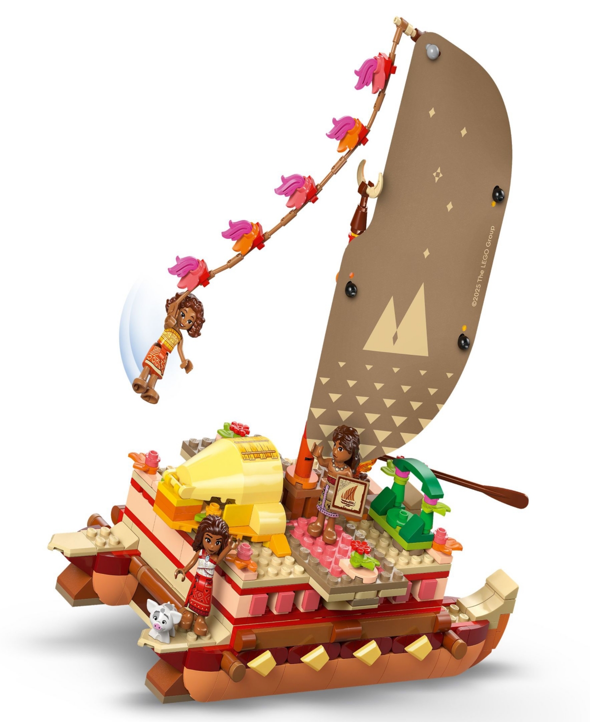 Lego Disney Moana's Adventure Canoe Fantasy Toy Model Kit In Multi