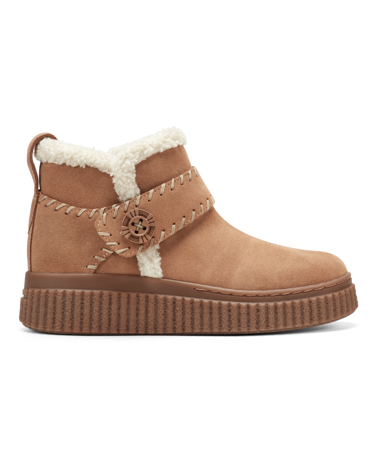 Easy Spirit Women's Brendan Cozy Waterproof Side Zip Booties In Brown