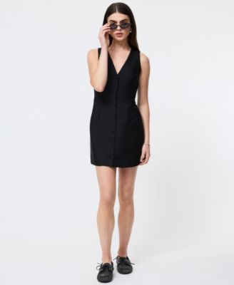 Women's Structured Sleeveless Mini Dress