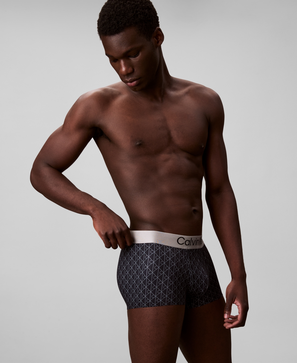 Calvin Klein Men's Logo Trunks In Brown