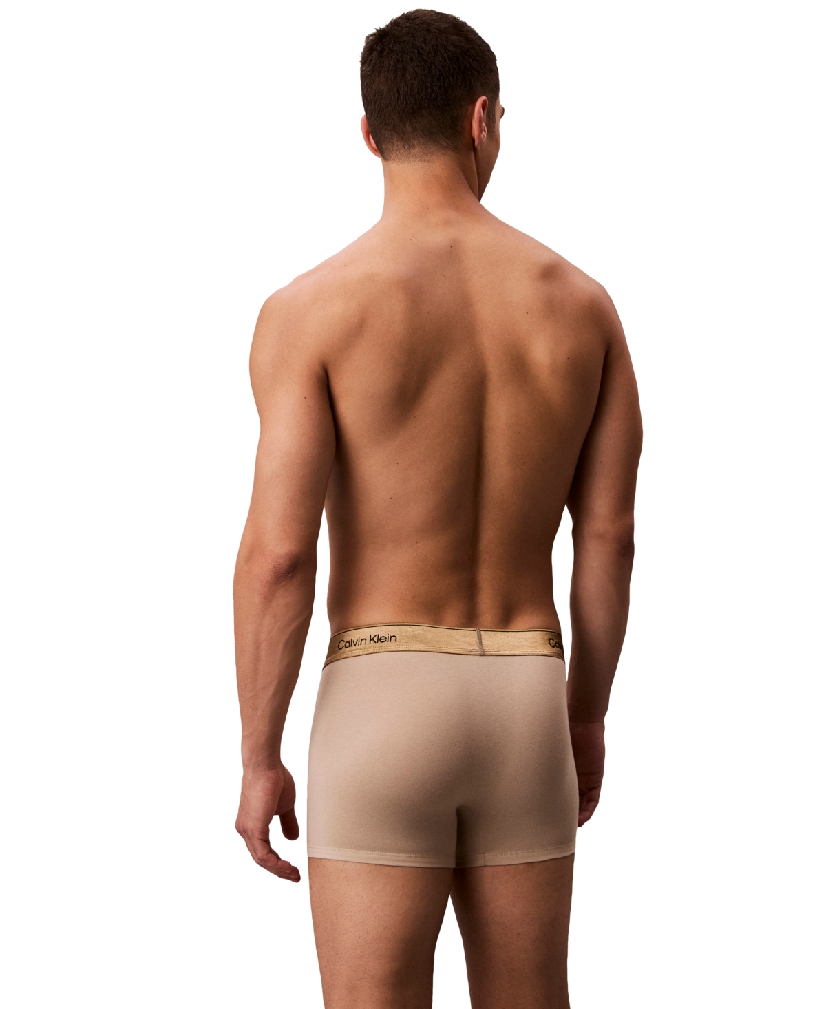 Calvin Klein Icon Holiday Stretch Cotton Boxer Briefs In Neutral