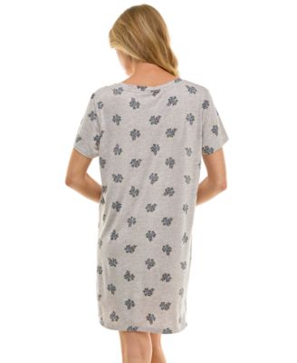 Women's Short Sleeve Printed Sleepshirt