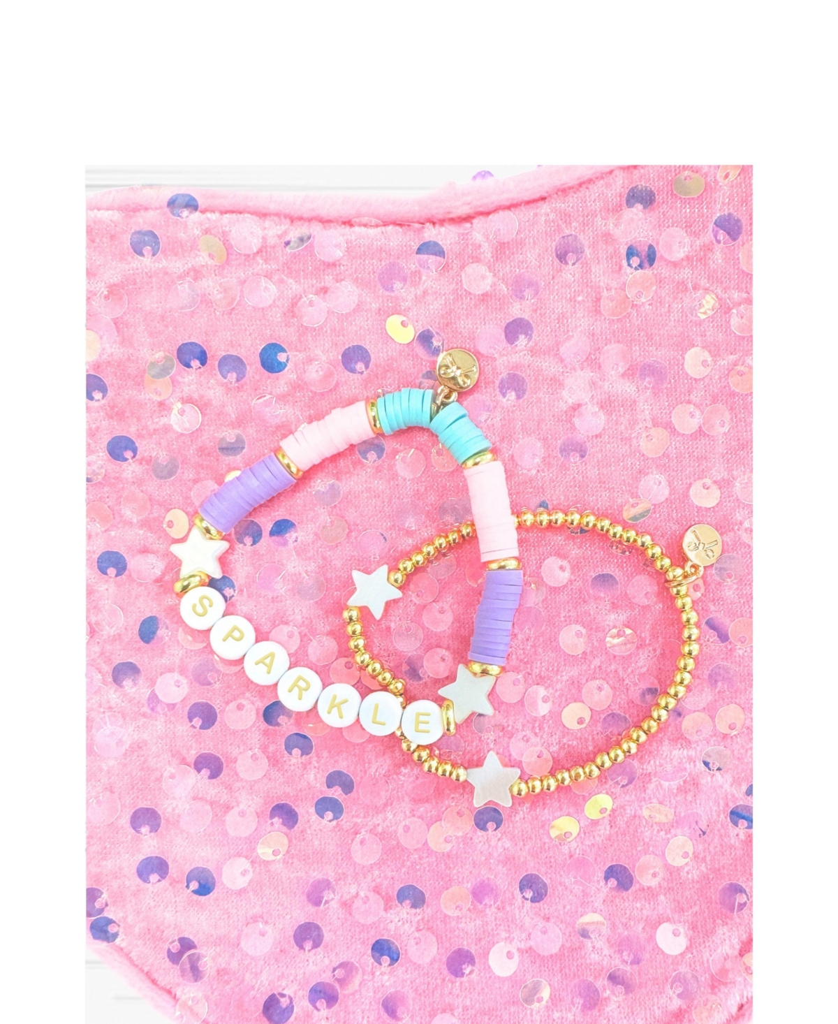 Bits & Bows Girls Sparkle Heart Purse in Pink
