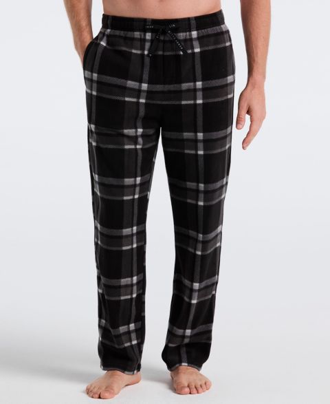 Пижамные брюки Buffalo для мужчин, флис — Perry Ellis Portfolio, цвет: Чёрный