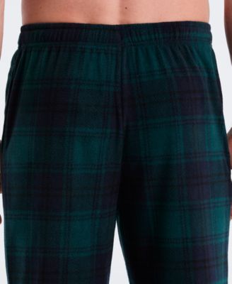 Men's Fleece Buffalo Plaid Print Sleep Pants