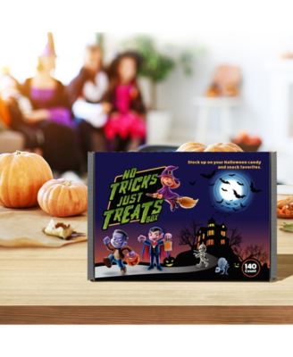 No Tricks, Just Treats Halloween Candy and Chocolate Box Set, 140 Pieces