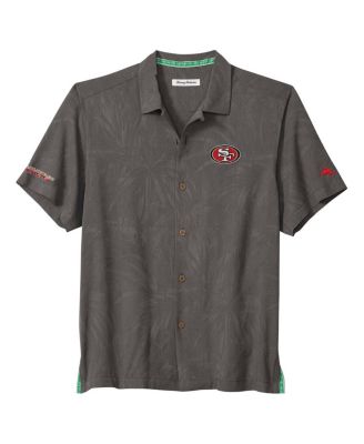 Men's Gray San Francisco 49ers Endzone Paradise COOLMAX Button-Up Shirt