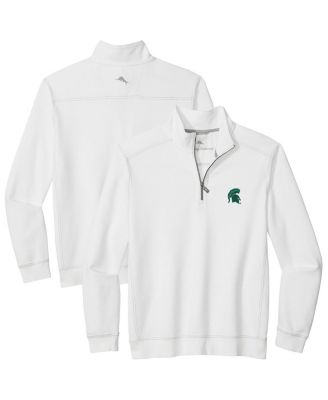 Men's White Michigan State Spartans Montego Bay Half-Zip Jacket