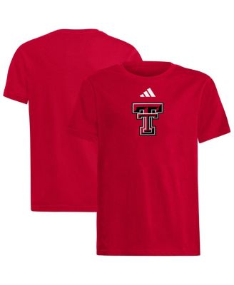 adidas - Big Boys and Girls Red Texas Tech Red Raiders Logo T-Shirt