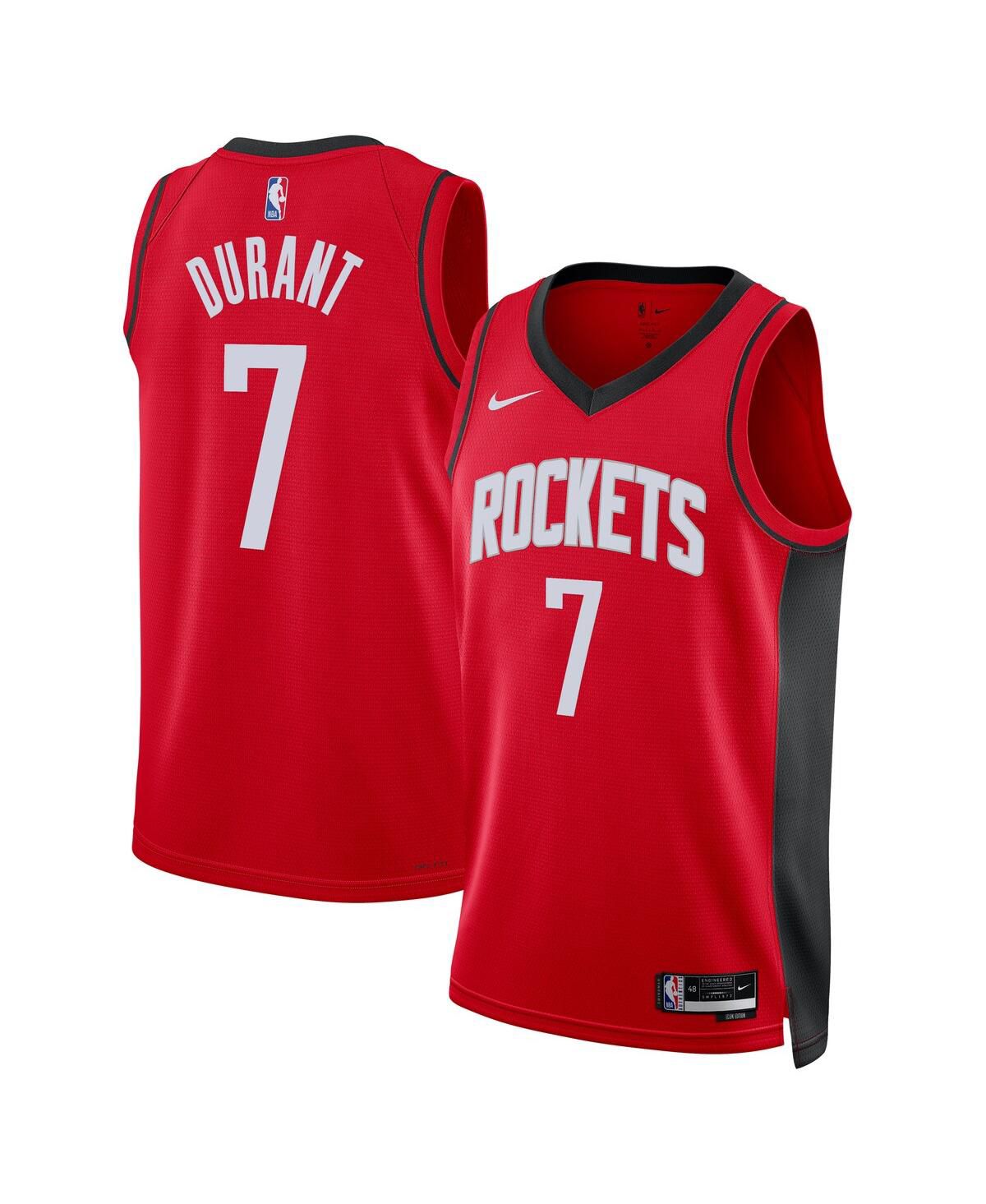 Мужская и женская майка Кевина Дюранта Red Houston Rockets Swingman - Icon Edition