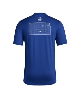 Men's Royal Kansas Jayhawks Honor Support Pre-Game T-Shirt