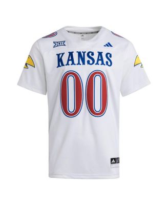 Men's 00 White Kansas Jayhawks Premier Strategy Jersey