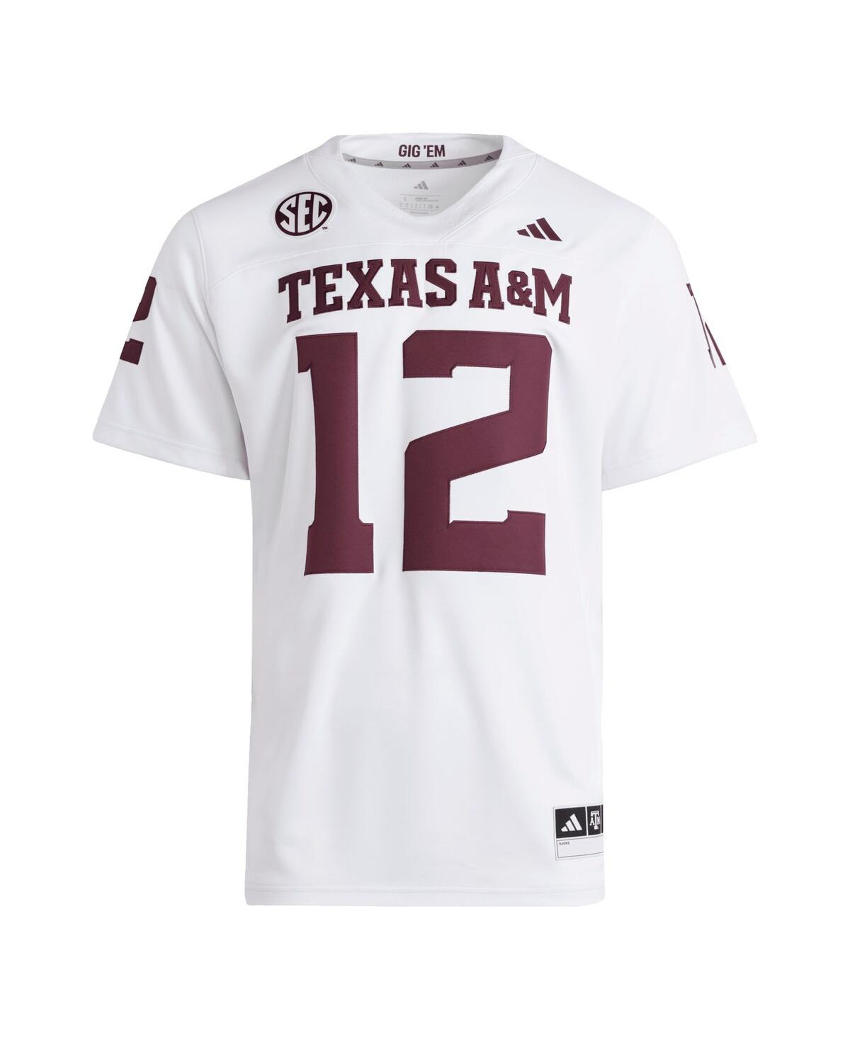 Adidas Men's 12 White Texas A M Aggies Premier Jersey
