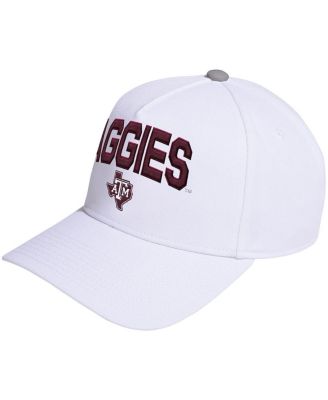 adidas - Men's and Women's White Texas A M Aggies Locker Room A-Frame Adjustable Hat