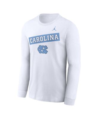 Men's White North Carolina Tar Heels Two-Hit Classic Location Long Sleeve T-Shirt