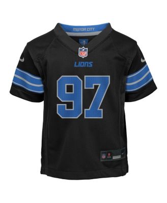 Preschool Aidan Hutchinson Black Detroit Lions Alternate Player Game Jersey
