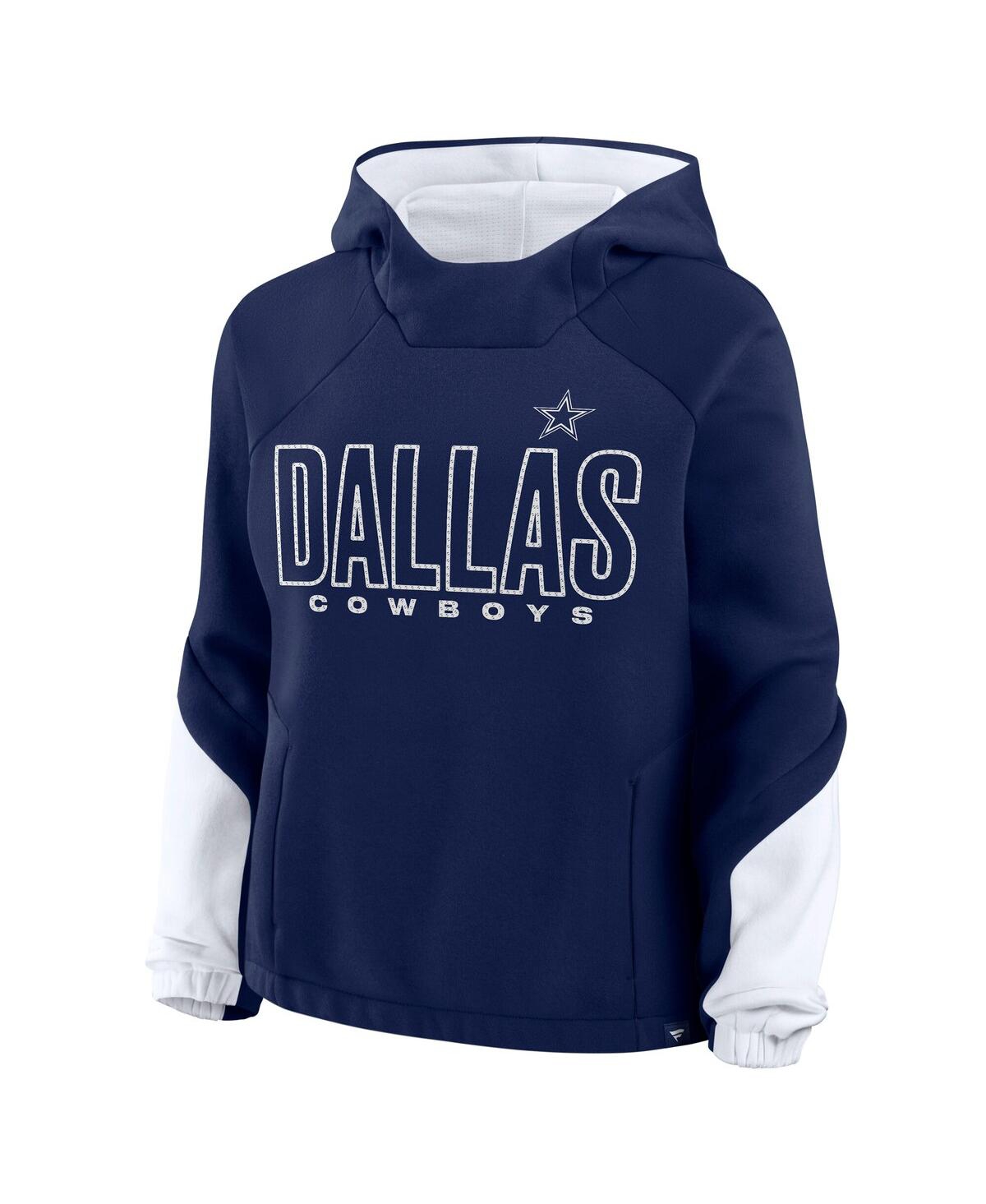 Fanatics Women's Navy Dallas Cowboys Play Clock Bling Hoodie