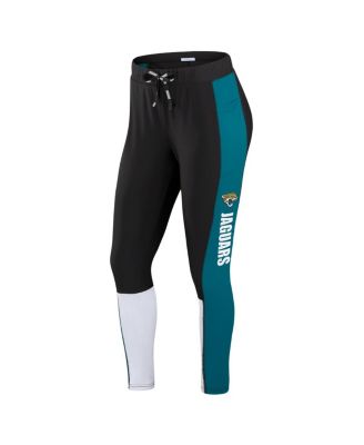 Women's Black/Teal Jacksonville Jaguars Color Block Leggings