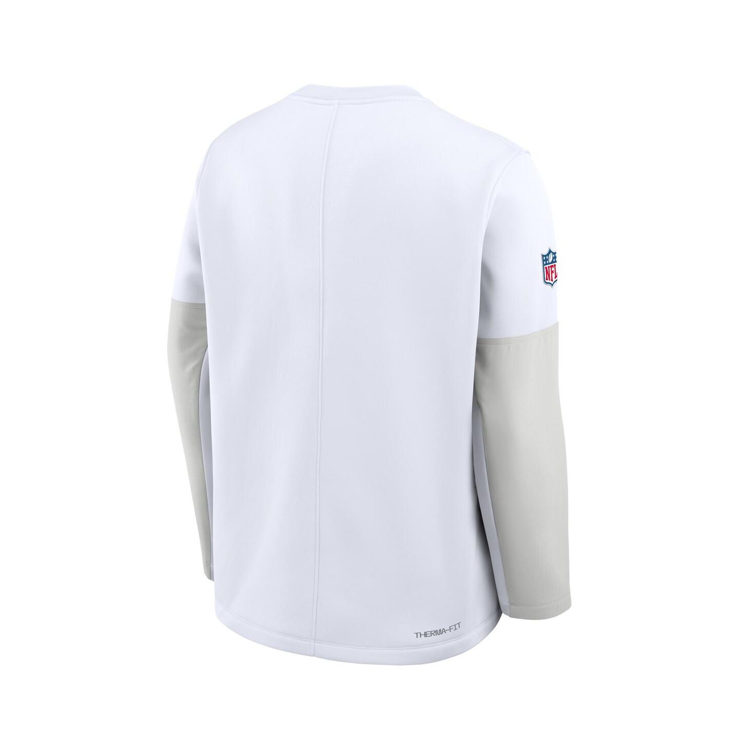 Мужская футболка Nike White Dallas Cowboys Sideline Scripted to Win Performance Long Sleeve — фото 3