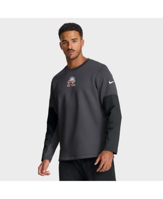 Nike - Men's Anthracite Cleveland Browns Sideline Scripted to Win Performance Long Sleeve T-Shirt