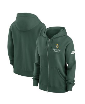 Nike - Women's Green Green Bay Packers Phoenix Rewind Full-Zip Hoodie