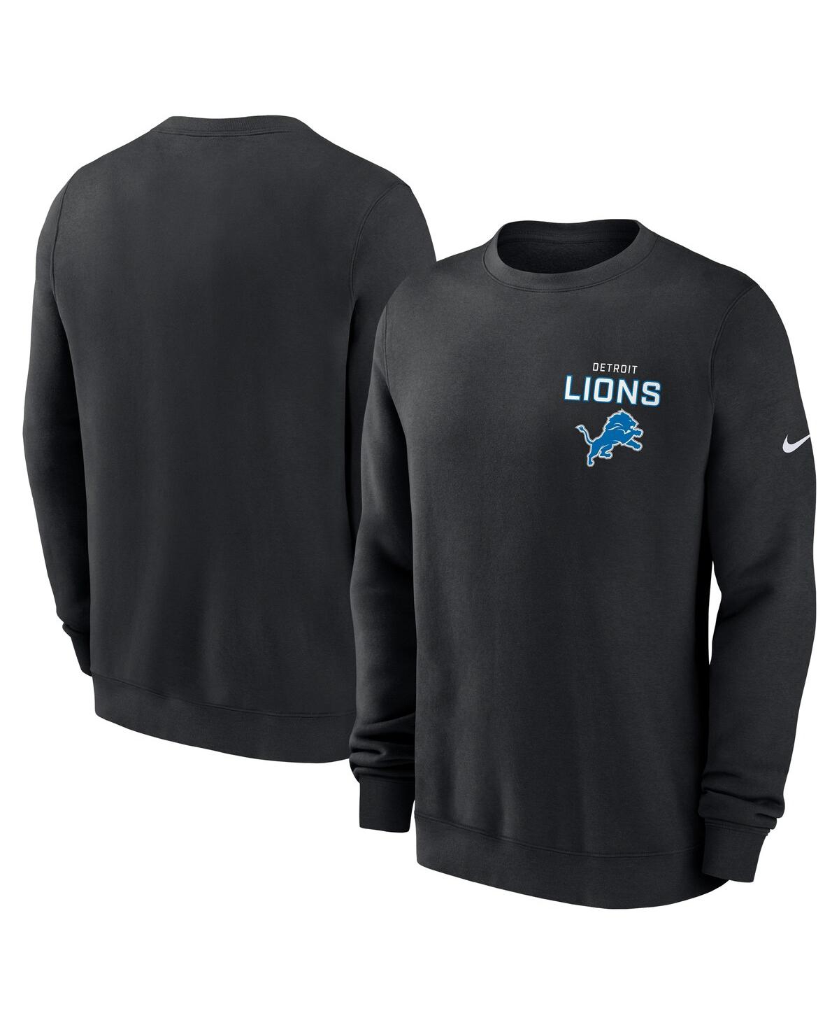 Nike Men's Detroit Lions Primetime Club Fleece Pullover Sweatshirt