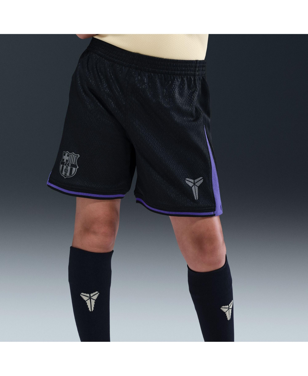 Nike Big Boys And Girls Gold Barcelona 2025/26 Stadium Kit Set In Multi