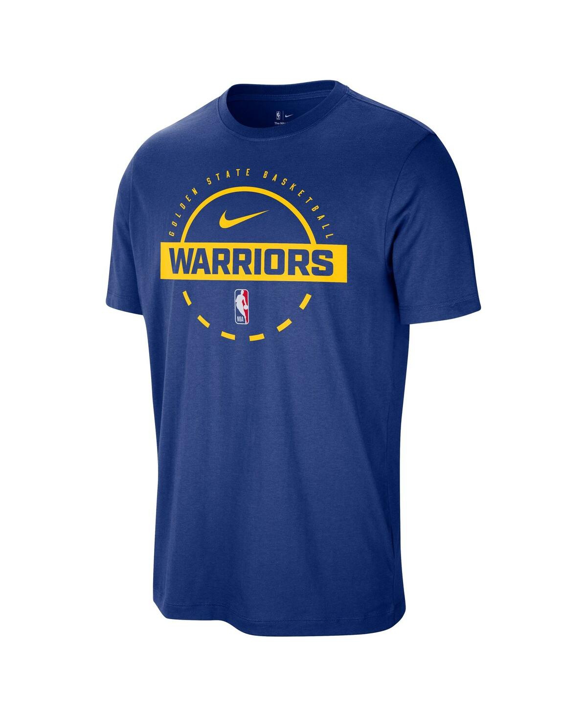 Nike Men's Royal Golden State Warriors Authentic Practice T-shirt In Blue