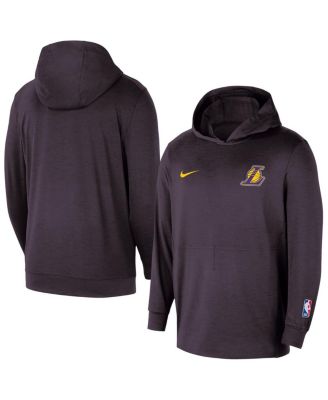 Nike - Men's Black Los Angeles Lakers Authentic Practice Yoga Restore Pullover Hoodie