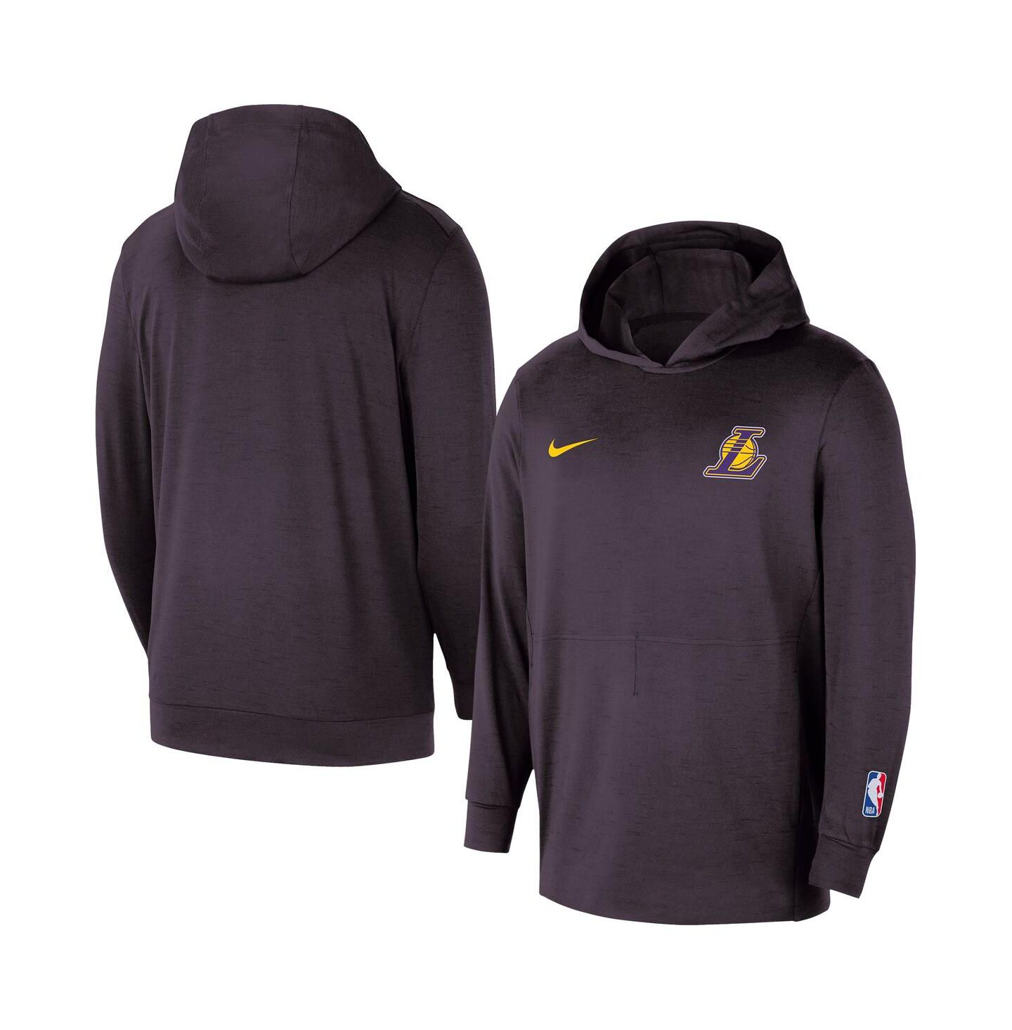 Мужское худи Nike Black Los Angeles Lakers Authentic Practice Yoga Restore Pullover — фото 1