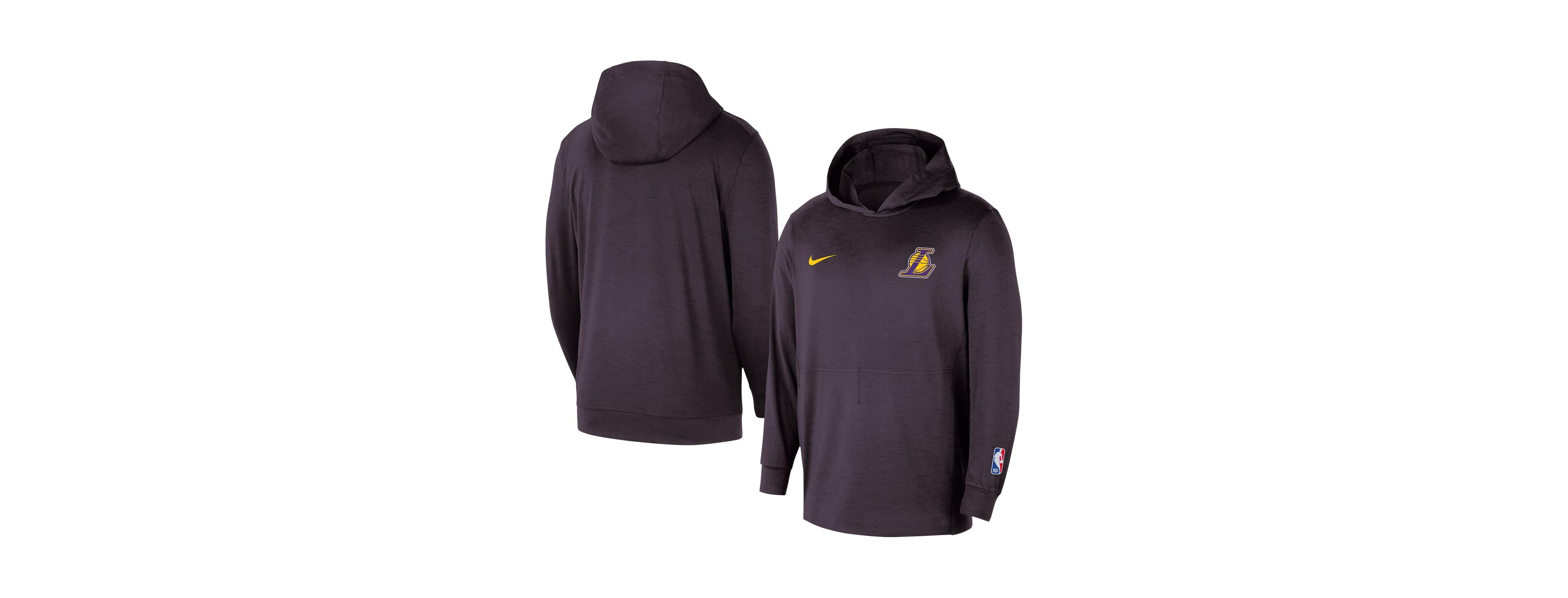 Nike Men's Black Los Angeles Lakers Authentic Practice Yoga Restore Pullover Hoodie