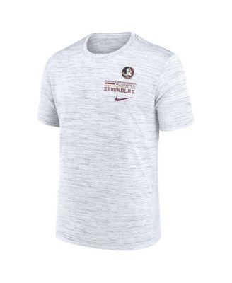 Men's White Florida State Seminoles Velocity Stacked Performance T-Shirt