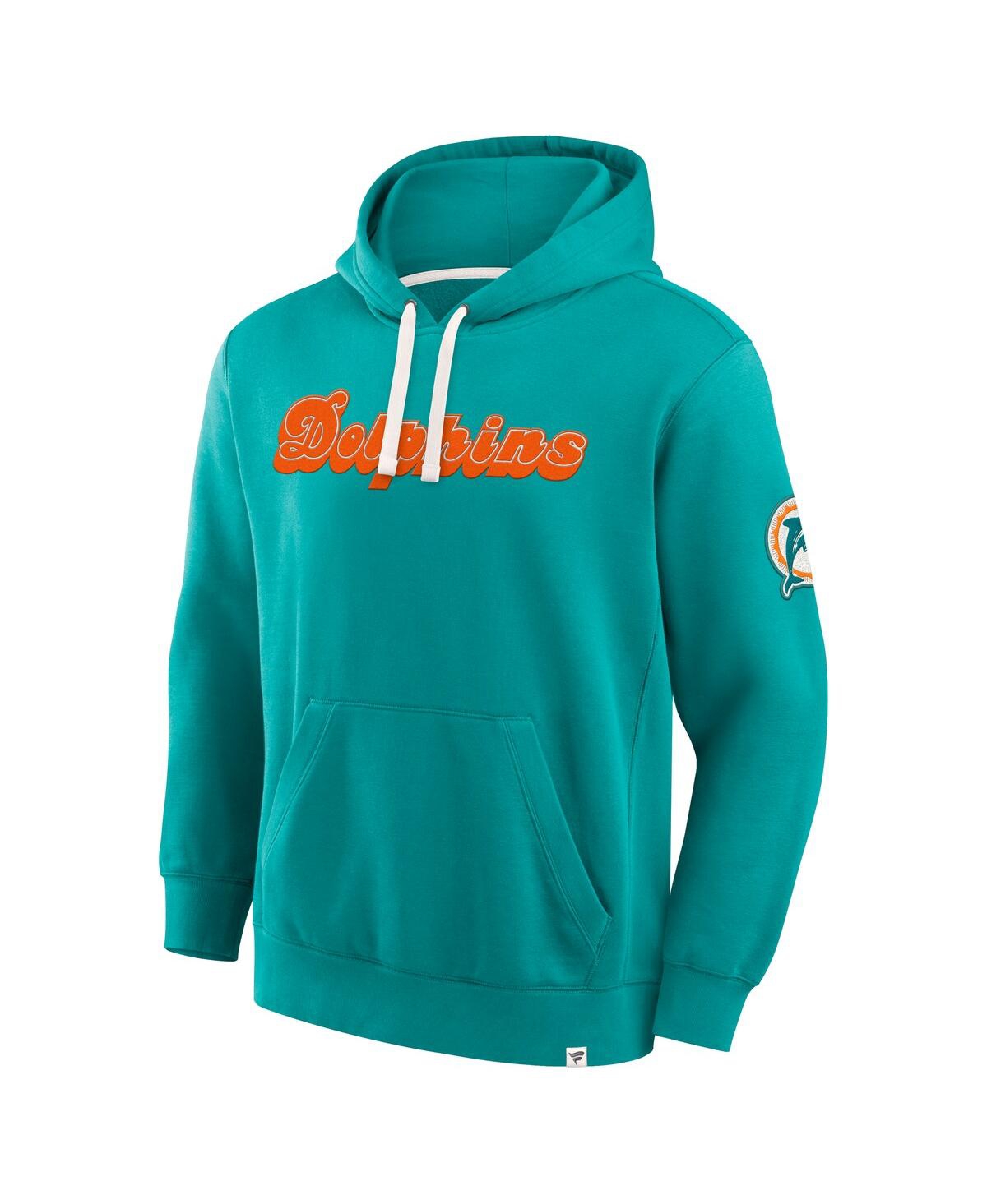 Fanatics Men's Aqua Miami Dolphins New Horizons Heritage Pullover Hoodie